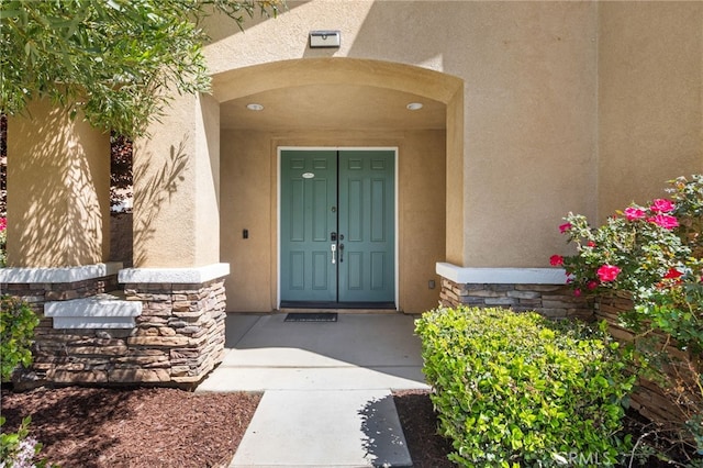 27674 Blue Topaz Dr, Menifee, CA 92585 - entrance to property with stucco siding