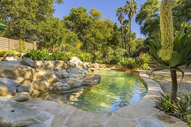 pool with fence