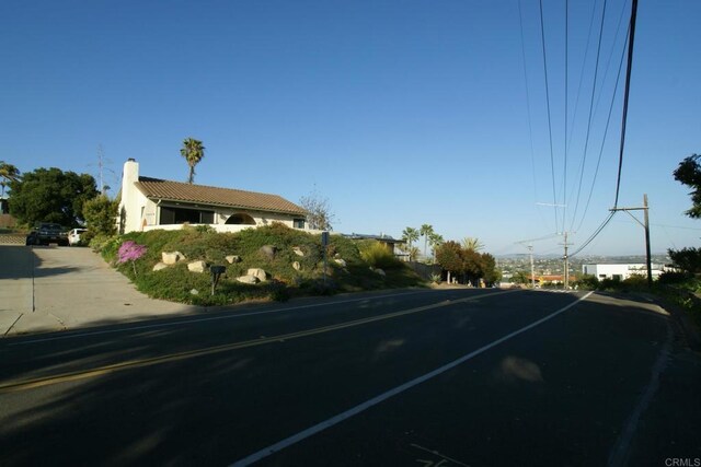 view of asphalt road