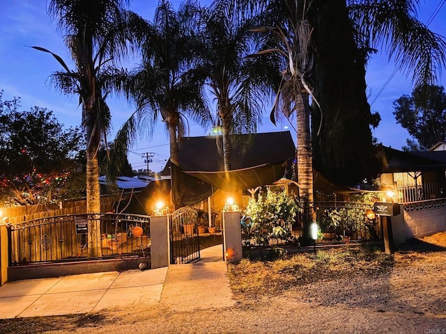 18326 Brightman Ave, Lake Elsinore, CA 92530 - view of front of home featuring a fenced front yard and a gate