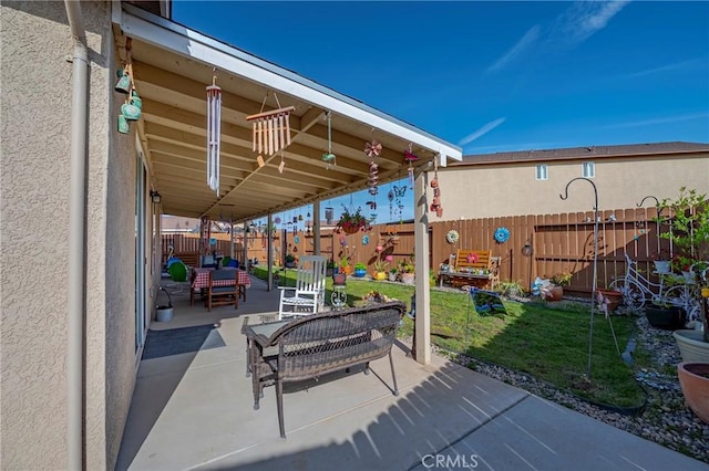 718 Marybelle Dr, Merced, CA 95348 - view of patio with a fenced backyard