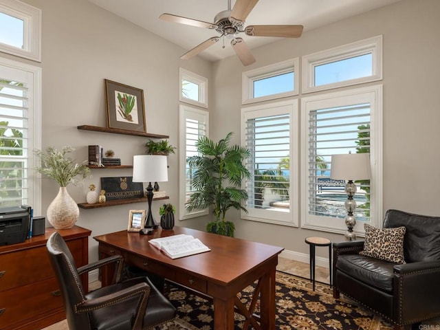 7076 Heron Cir, Carlsbad, CA 92011 - office featuring ceiling fan
