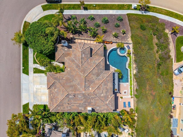 7076 Heron Cir, Carlsbad, CA 92011 - aerial view of a pool