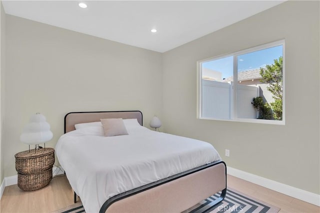 13301332 N Lincoln St, Burbank, CA 91506 - bedroom featuring wood finished floors, baseboards, and recessed lighting