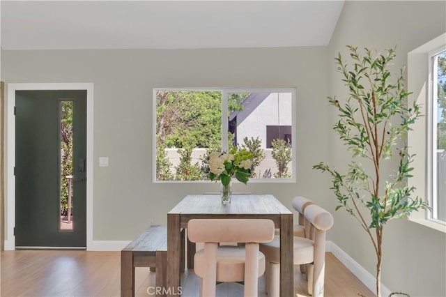 13301332 N Lincoln St, Burbank, CA 91506 - dining area with light wood-style flooring and baseboards