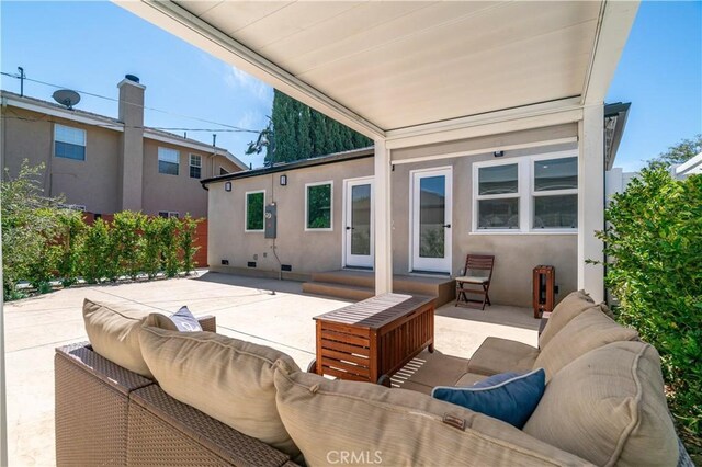 13301332 N Lincoln St, Burbank, CA 91506 - view of patio / terrace featuring an outdoor hangout area
