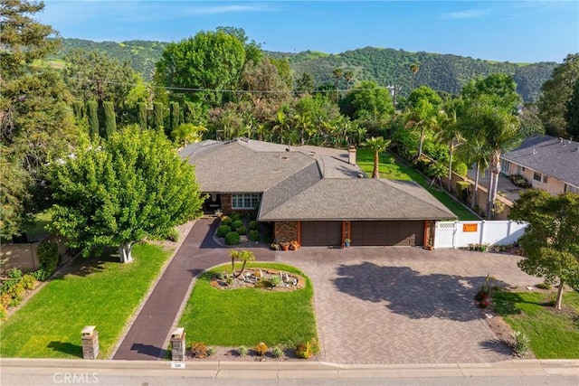 130 Mariposa Way, Brea, CA 92823 - bird's eye view with a forest view and a mountain view