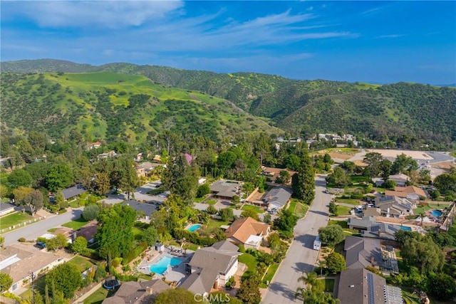 130 Mariposa Way, Brea, CA 92823 - birds eye view of property with a mountain view and a residential view