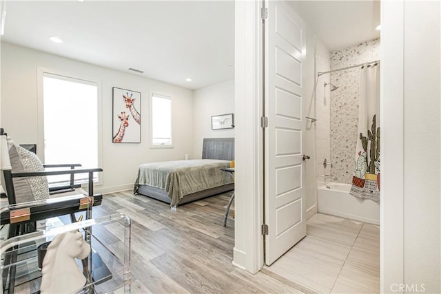 20512 W Esmeralda Ln, Porter Ranch, CA 91311 - bedroom featuring light wood-style flooring and recessed lighting