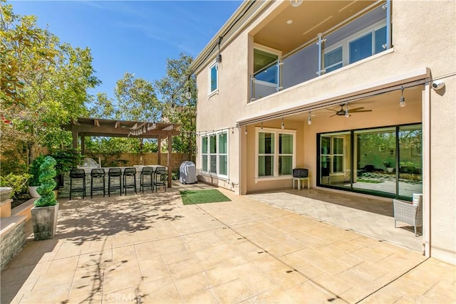 20512 W Esmeralda Ln, Porter Ranch, CA 91311 - view of patio featuring a ceiling fan