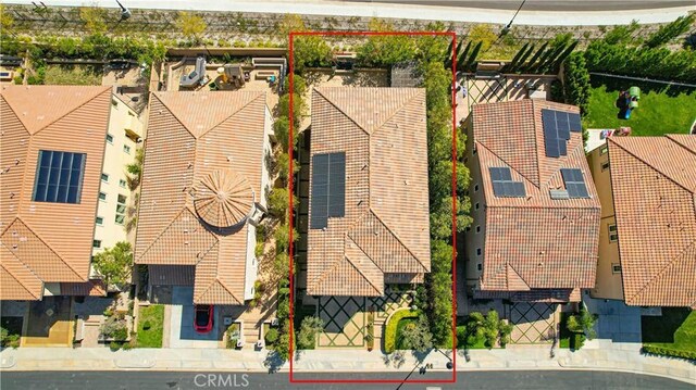 20512 W Esmeralda Ln, Porter Ranch, CA 91311 - aerial view of property's location with property parcel outlined