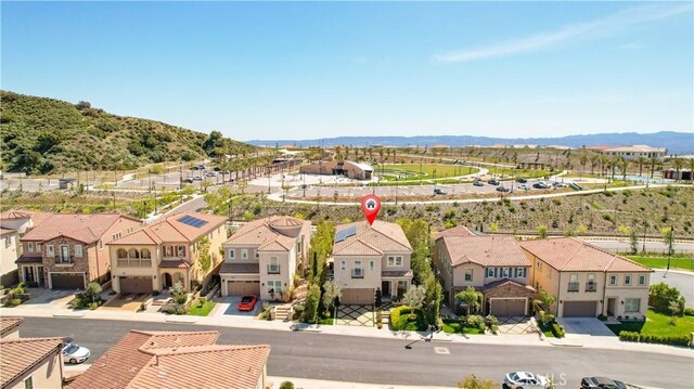 20512 W Esmeralda Ln, Porter Ranch, CA 91311 - aerial perspective of suburban area featuring mountains