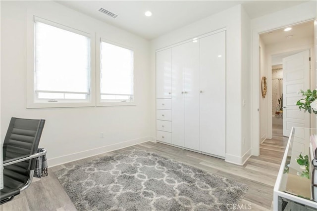 20512 W Esmeralda Ln, Porter Ranch, CA 91311 - unfurnished bedroom featuring baseboards, wood finished floors, a closet, and recessed lighting
