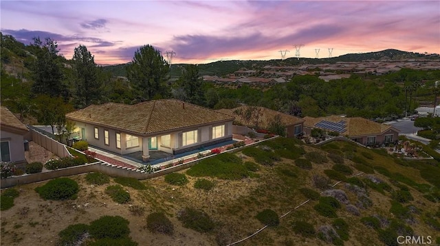 5536 Breckenridge Ave, Banning, CA 92220 - aerial overview of property's location featuring a mountainous background