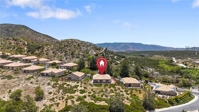 5536 Breckenridge Ave, Banning, CA 92220 - aerial view of residential area featuring a mountain backdrop