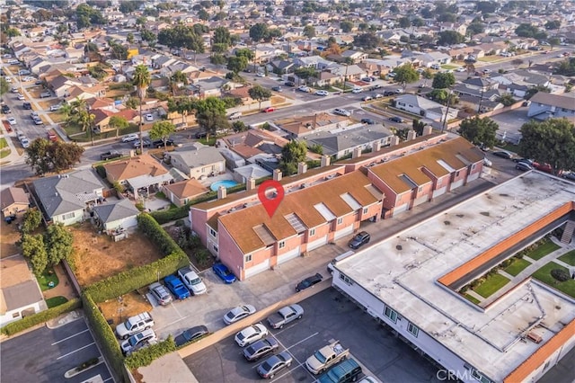 drone / aerial view with a residential view