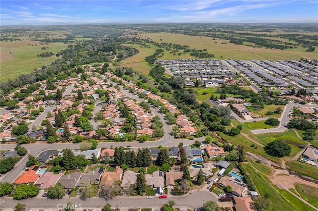 aerial view featuring a residential view