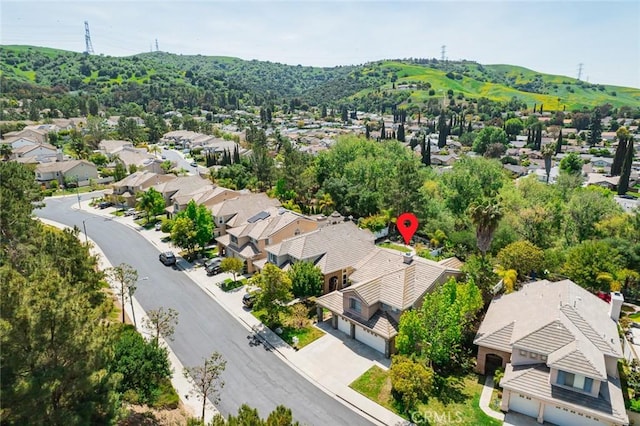 2811 Westbourne Pl, Rowland Heights, CA 91748 - aerial view with a mountain view and a residential view