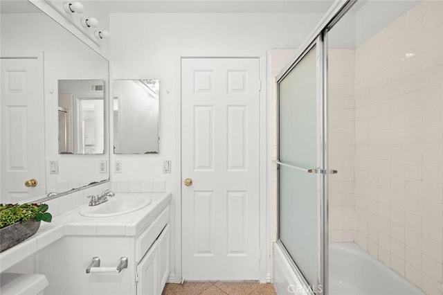 2811 Westbourne Pl, Rowland Heights, CA 91748 - bathroom featuring vanity and bath / shower combo with glass door