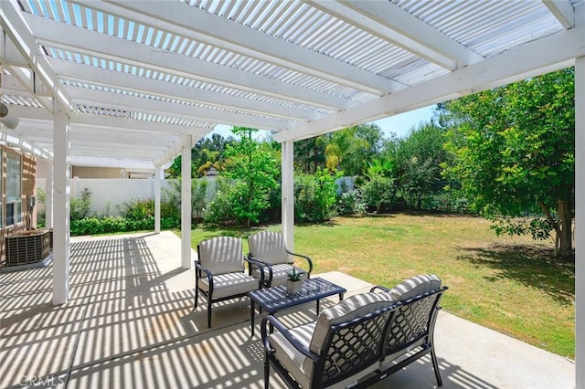 2811 Westbourne Pl, Rowland Heights, CA 91748 - view of patio / terrace with a pergola and a fenced backyard