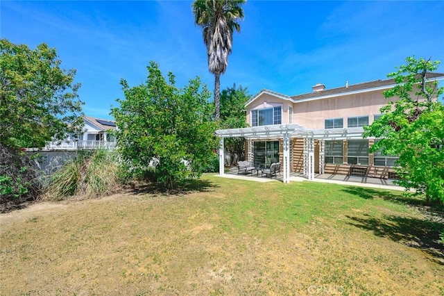 2811 Westbourne Pl, Rowland Heights, CA 91748 - back of property featuring a pergola, a yard, and a patio