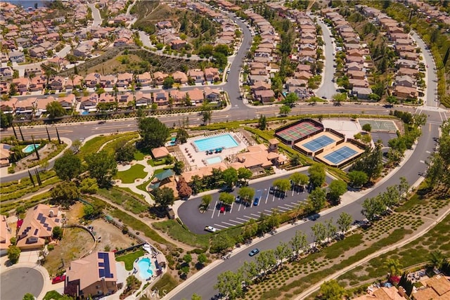 birds eye view of property featuring a residential view