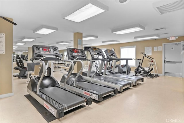 230 Lille Ln Unit 214, Newport Beach, CA 92663 - workout area featuring visible vents and baseboards
