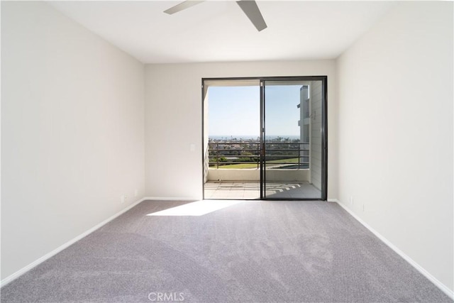 230 Lille Ln Unit 214, Newport Beach, CA 92663 - empty room with baseboards, a ceiling fan, and carpet