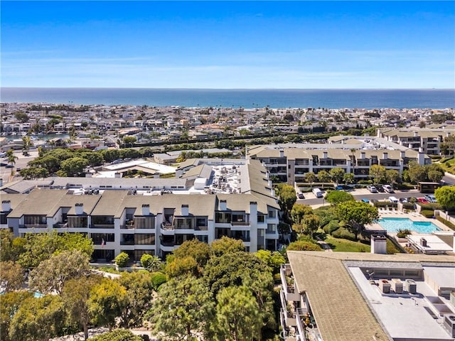 230 Lille Ln Unit 214, Newport Beach, CA 92663 - aerial view featuring a water view