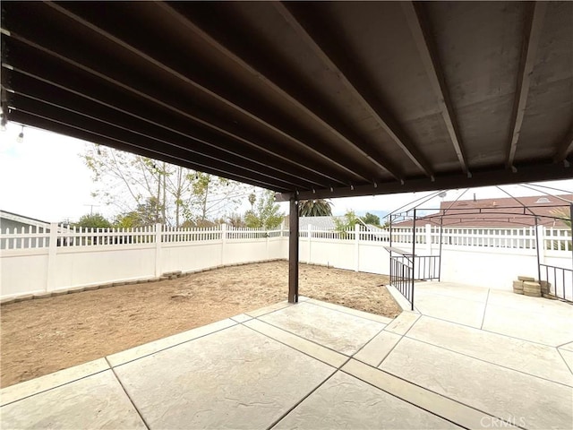 1078 W King St, Banning, CA 92220 - view of patio with a fenced backyard