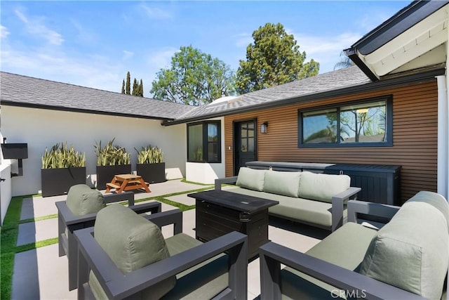 2343 E Athens Ave, Orange, CA 92867 - view of patio / terrace with an outdoor hangout area