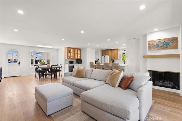 2343 E Athens Ave, Orange, CA 92867 - living area with recessed lighting and light wood finished floors