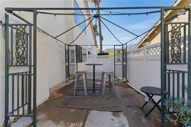3381 Deaver Dr, Corona, CA 92882 - view of patio / terrace with fence and a gate