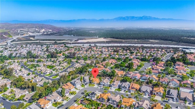 3381 Deaver Dr, Corona, CA 92882 - aerial view with a mountain view