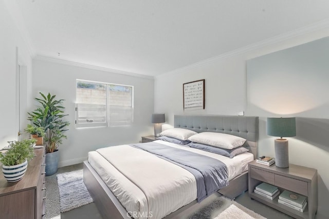3381 Deaver Dr, Corona, CA 92882 - carpeted bedroom featuring baseboards and ornamental molding