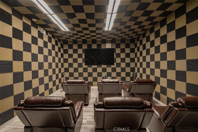 11310 Wentworth St, Sun Valley, CA 91352 - cinema featuring light wood-style floors and wallpapered walls