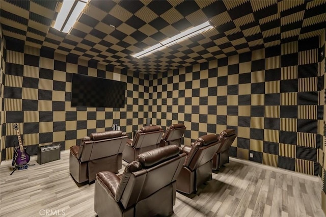 11310 Wentworth St, Sun Valley, CA 91352 - cinema room with wood finished floors