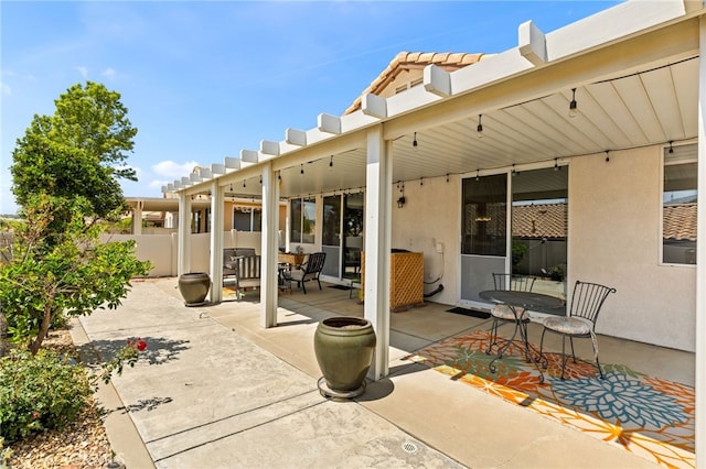 6112 Turnberry Dr, Banning, CA 92220 - view of patio / terrace with fence