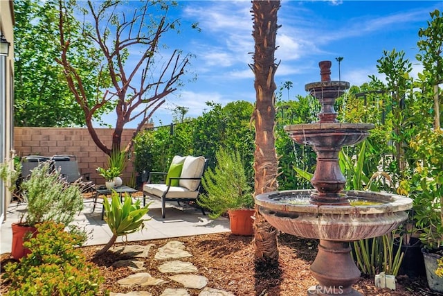 23206 W Remington Way, West Hills, CA 91307 - view of patio / terrace featuring fence