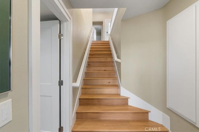 view of stairway