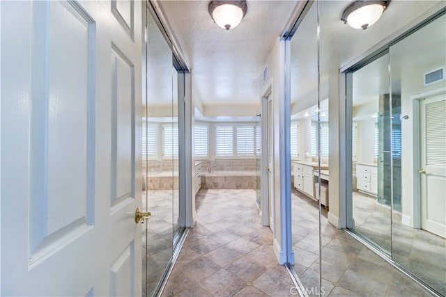 corridor with visible vents