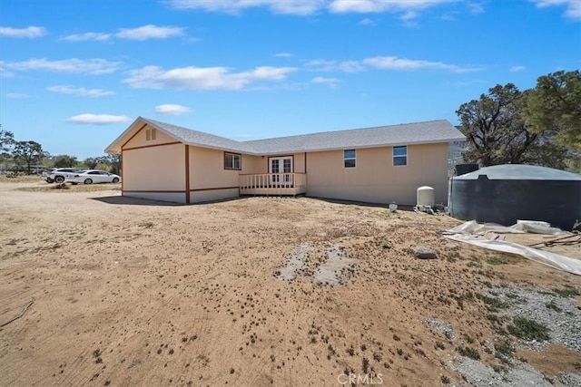 63285 Pinyon Dr, Mountain Center, CA 92561 - rear view of property featuring french doors