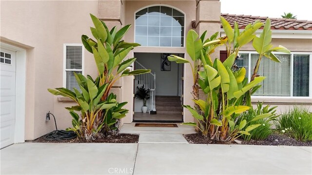 1732 Gamble Ln, Escondido, CA 92029 - entrance to property with stucco siding and a tiled roof