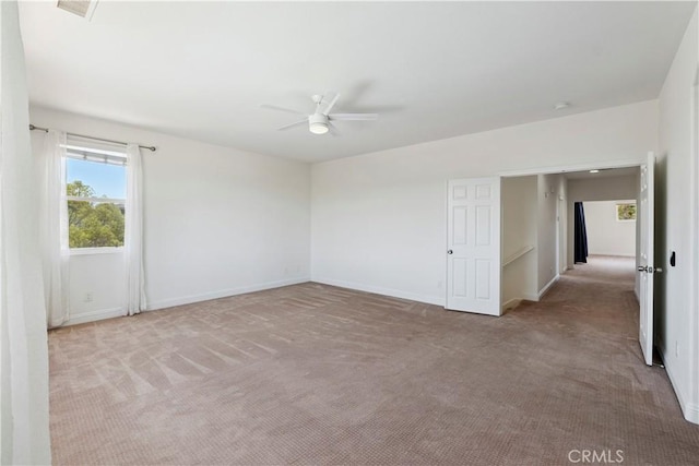 1732 Gamble Ln, Escondido, CA 92029 - carpeted empty room featuring a ceiling fan and baseboards