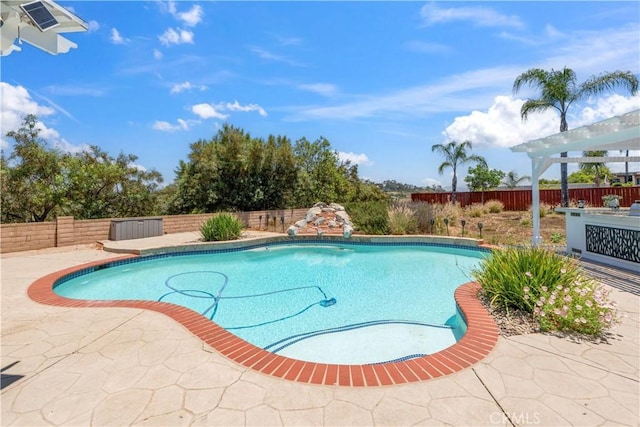 1732 Gamble Ln, Escondido, CA 92029 - view of swimming pool featuring a patio and a fenced backyard