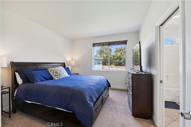 1732 Gamble Ln, Escondido, CA 92029 - bedroom with ensuite bath and light colored carpet