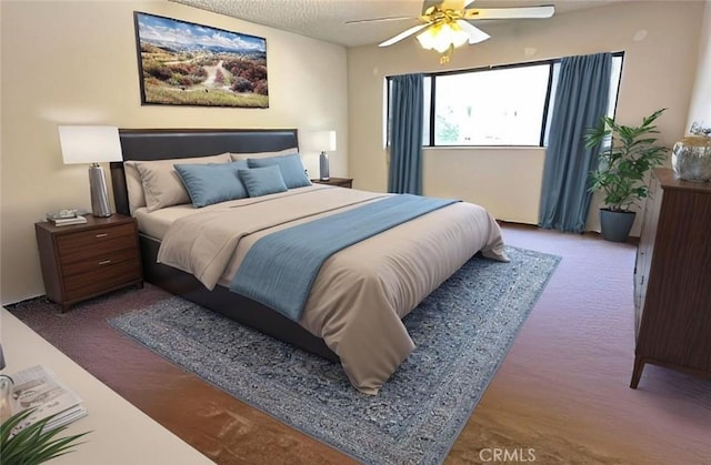 1920 S Mcclelland St Unit 27A, Santa Maria, CA 93454 - bedroom with ceiling fan and carpet flooring