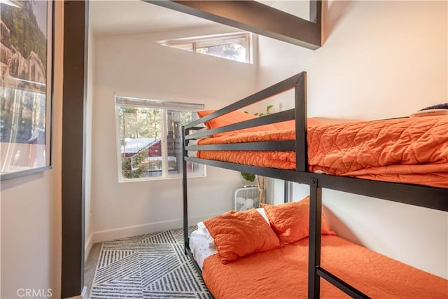 bedroom with baseboards