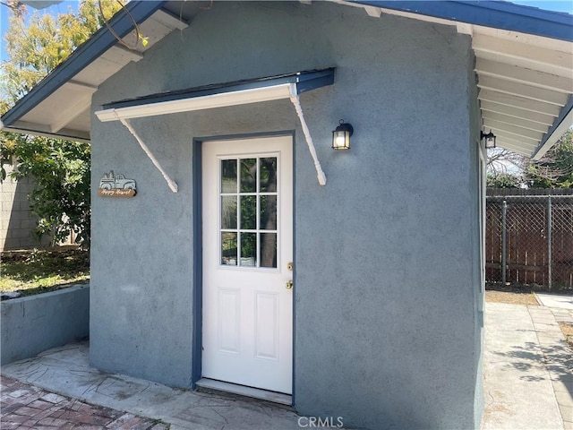 8772 Mignonette St, Rancho Cucamonga, CA 91701 - view of exterior entry with stucco siding