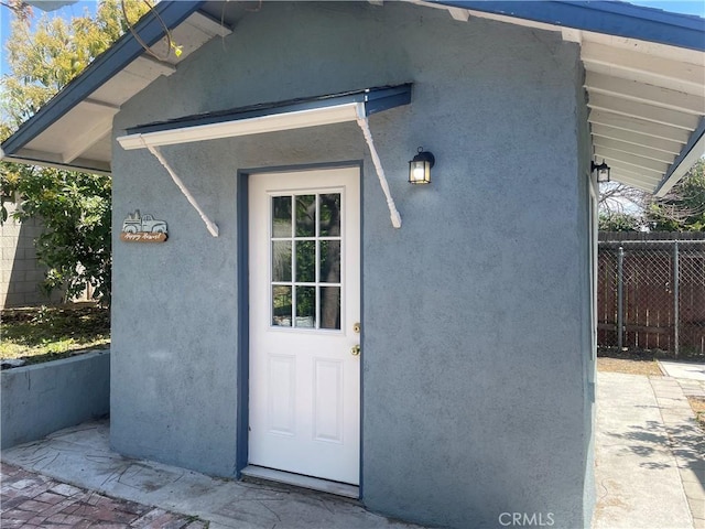8772 Mignonette St, Rancho Cucamonga, CA 91701 - view of exterior entry featuring stucco siding